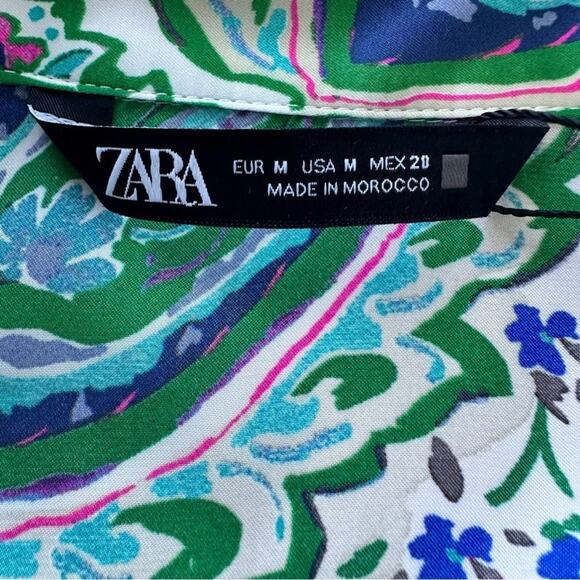 NWT ZARA PRINTED SHIRT - Picture 11 of 11